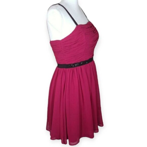FOREVER 21 FUCHSIA & BLACK DRESS SZ.S EUC. - Picture 4 of 7